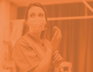 Man putting paperwork in briefcase